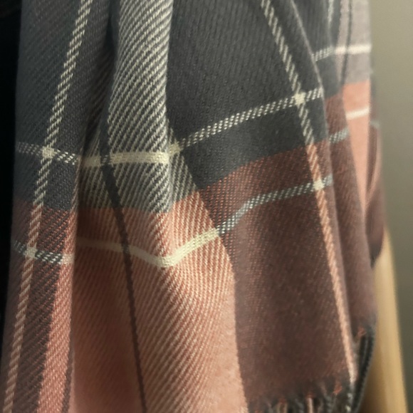 Glasgow Scarf in Pink & Gray Plaid by Louenhide - Picture 4 of 5